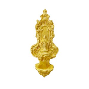 Acquasantiera Beata Vergine Maria scontornata