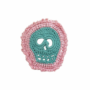 Sottobicchiere crochet "Santa Muerte"