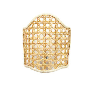 Paralume in midollino per candela con pinza "Collezione Lampi" - extra small