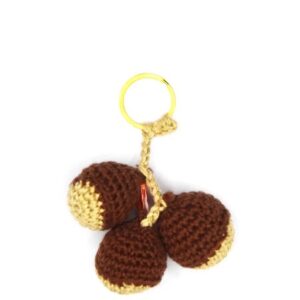 Portachiavi crochet "Castagne"