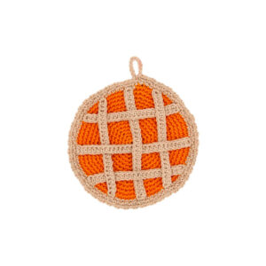 Presina da cucina crochet "Crostata arancia"