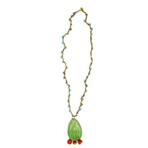 Collana crochet con pala fico d'india