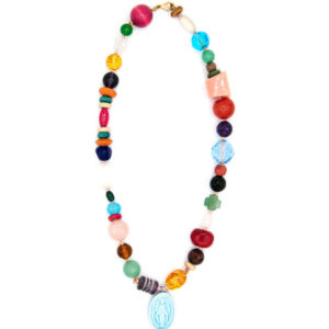 Collana "Tutti Frutti" con medaglietta Vergine Maria