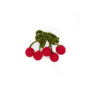 Spilla crochet "Ciliegie"
